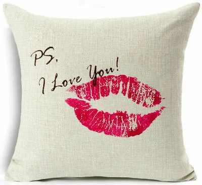 Cushion Cover Funny Words Cushion  Waist Throw Sofa Home Decor Pillow Case • £5.27