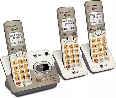 AT&T EL52313 3-Handset Cordless Phone With 3 Handsets Light Champagne  • $92.83