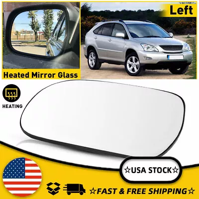Mirror Glass Power Heated Driver Side Left LH For Lexus RX300 RX330 RX350 RX400H • $17.99