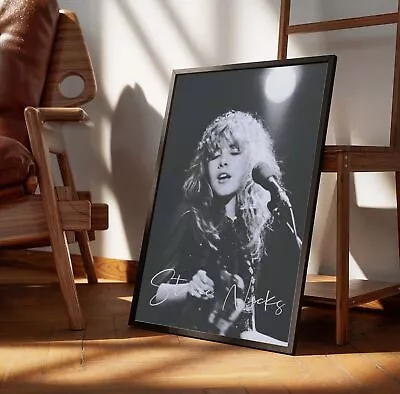 Stevie Nicks Poster Vintage Music Fleetwood Mac Poster Art Decor • $19.99