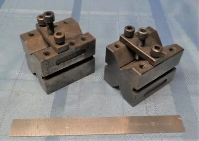 $34.95 • Buy Pair Of Machinist Made V Blocks With Clamp Bars Usa