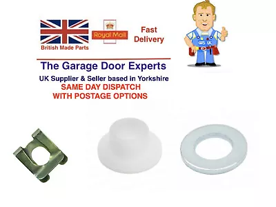 Garador Hormann Link Arm Clip Washer Plastic Bush Canopy Up & Over Garage Door • £8.08