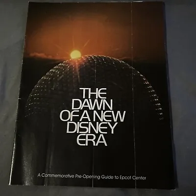 Vintage Disney Dawn Of A New Disney Era Pre-Opening Guide To Epcot Center 1982 • $15