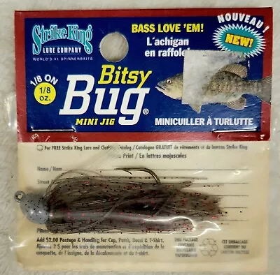 Strike King    Bitsy Bug    Mini Jig    1/8oz    BBJ18-24 • $7.99