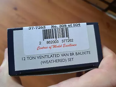 Bachmann/tmc 00 1/76  37-762z Limited Edn - 3 Weathered 12t Br Bauxite Vent Vans • £42