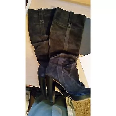 Michael Kors Black Suede Slouch Boots NB • $65