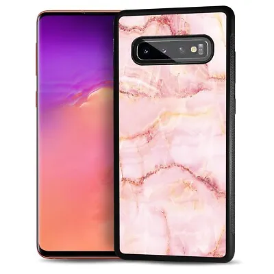 ( For Samsung Galaxy S10e ) Back Case Cover AJ12506 Pink Marble • $9.99