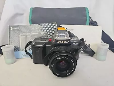 Yashica 230-AF 35mm SLR Film Camera In Hama Camera Bag With Accessories • £40