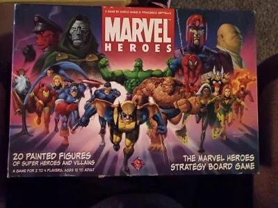 Marvel Heroes Strategy Board Game 2006 Fantasy Flight Game 100% Complete • $69.99