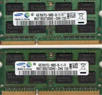 New 8GB (2x 4GB Kit) Dell Latitude E6410 E6510 E6520 DDR3 Laptop RAM Memory  • $19.95