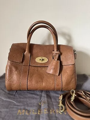 Mulberry Classic Small Bayswater Satchel SBS In Oak Natural Vegetable Tanned NVT • £399