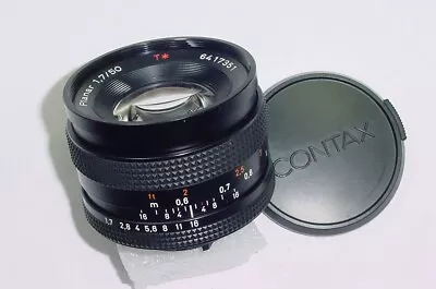 £144.95 • Buy Contax Planar 50mm F/1.7 T* Carl Zeiss Standard Manual Focus Lens - Excellent