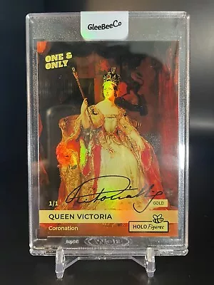 QUEEN VICTORIA Coronation Painting Card HOLO GOLD Parallel 1 Made GleeBeeCo 1/1 • $79.20