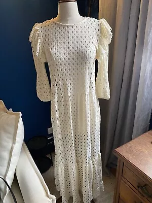 $60 • Buy Mango MNG Eyelet Dress S