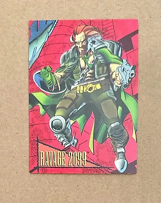 1993 Marvel Universe Series IV Ravage 2099 #3 Red Foil Insert Card - Skybox • $2