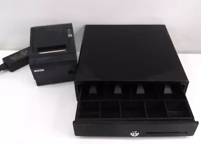 Mmf Pos Val-uline 13  Cash Drawer 22613313c21w/ Epson Pos Thermal Printer Tm-t88 • $125