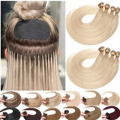 100G Thick Nano Bonds Ring Beads Human Hair Extensions Microlink Loop Tip BLONDE • $140.39