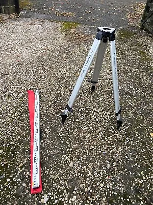 Stabila Laser Surveyors Aluminium Tripod 5m Grade Rod Measuring Staff Surveying • £75