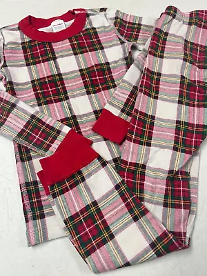 Hanna Andersson  Organic Cotton Plaid   Long Johns Pajamas  130   8 • $15