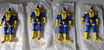 4x Marvel Legends GAMBIT BODY Custom Figure Fodder 60th 3 Pack X-Men Blue Yellow • $92