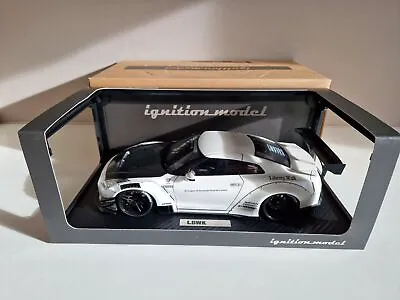 Ignition Model 1/18 LB Nissan GT-R R35 - Type 2 White - Liberty Walk - IG2342 • $449.99