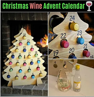 Adult Wine Advent Calendar Holds 24 Mini Wine Bottles (wine Not Included) • $59.99