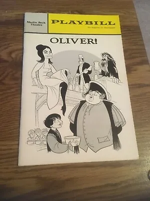 Playbill Martin Beck Theatre - Lionel Bart's OLIVER!  Aug. 1965 Victor Stiles • $14.99