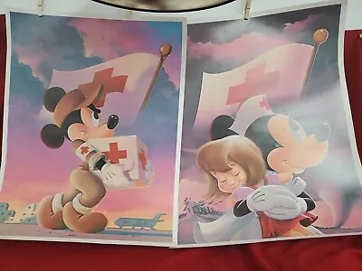 Disney Mickey & Minnie Mouse American Red Cross Posters.  • $44.99