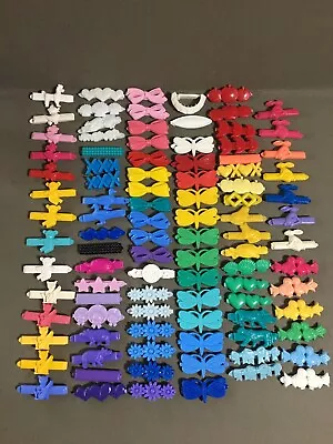 Vintage Plastic Barrette Clip Lot Goody & Others 97 Pcs. Butterfly Bow Cat Birds • $48