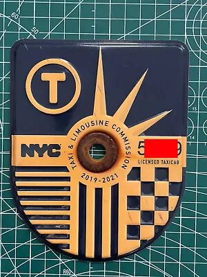 Vintage Obsolete New York City Nyc Taxi Medallion (2019-2021) • $61