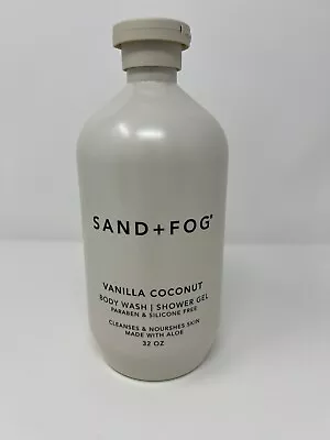 HTF New Product Sand + Fog VANILLA COCONUT Body Wash/shower Gel 32 Oz Flip Top • $27.99