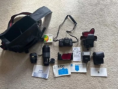 Minolta X-700 Camera With TIFFEN 55mm HAZE-1 Lens And MORE!!! Please READ!! • $50