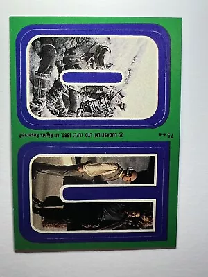 1980 Topps Star Wars Empire Strikes Back Series Sticker #75 • $0.99