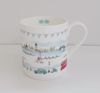 £10 • Buy Sophie Allport Mug -London Scene Queen Elizabeth  2012  Jubilee.Good