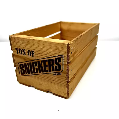 Tons Of Snickers CD DVD Wood Storage Box Crate Planter Book Holder • $12.99