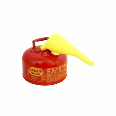 Eagle 2-Gallon Metal Gasoline Can Red Gas Fuel Tank Steel NEW Pour Spout Liquids • $84.99