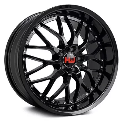 Hemi HM5 Wheels 18x8.5 (35 5x112 73.1) Black Rims Set Of 4 • $872