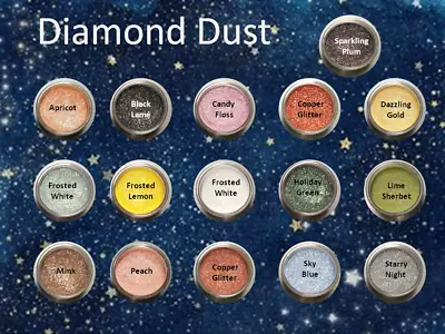 $4.99 • Buy 1oz Diamond Dust PICK YOUR COLOR Cosmetic Grade Natural Mica Powder - Sparkle
