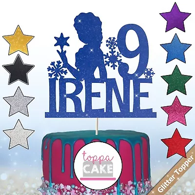 £3.99 • Buy Personalised Frozen Elsa Cake Topper Snowflakes Toppers Decoration Unofficial