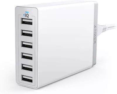 $48.57 • Buy Anker 60W 6-Port USB Wall Charger, PowerPort 6 For IPhone Xs/XS Max/XR/X / 8/7 /
