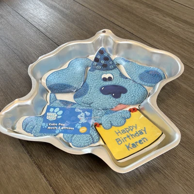 $10 • Buy Vintage Wilton Blues Clues 1999 Cake Pan Mold 2105-3060 Aluminum