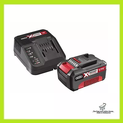 Ozito PXC 18V 4Ah Battery & Compact Fast Charger Combo  • $85