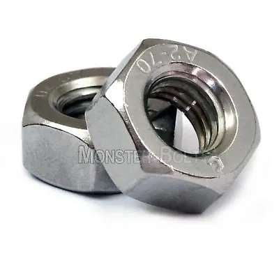 Metric Stainless Steel Hex Nuts DIN 934  M2 M2.5 M3 M3.5 M4 M5 M6 M8 M10 M12 M14 • $4.69