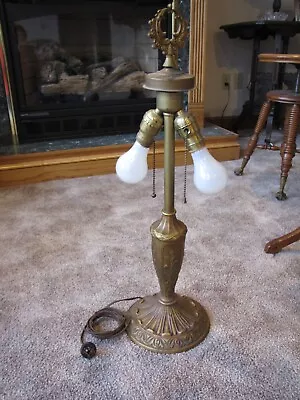 Vintage Table Lamp Base  ... Antique...Two Bulb • $224.95