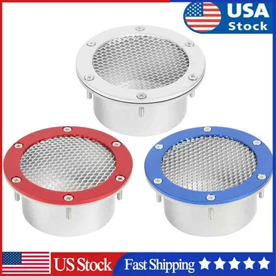 $11.89 • Buy Universal Racing Car Air Duct Grille Bumper Vent Inlet For Cold Air Intake