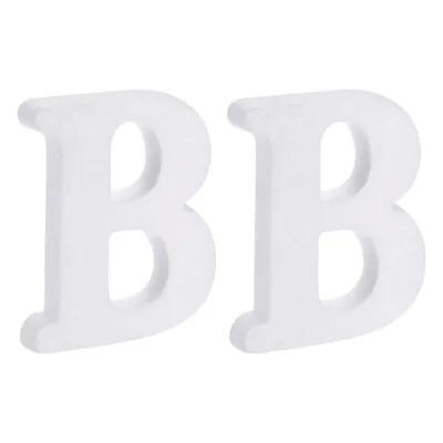 £3.77 • Buy Foam Letters B Letter EPS White Polystyrene Letter Foam 100mm/4 Inch, Pack Of 2