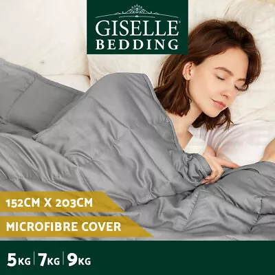 Giselle Weighted Blanket 9KG 7KG 5KG Kids Adult Heavy Gravity Deep Relax Calm • $59.95