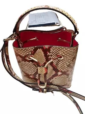 Michael Kors Suri Small Python Embossed Crossbody Bag With Dust Bag • $69