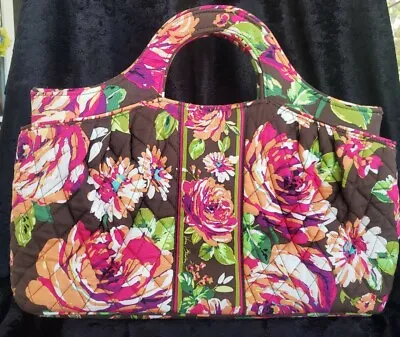 Vera Bradley English Rose Double Handle Clutch Excellent Condition (22jb09) • $16.99