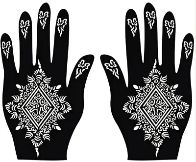 Henna Stencils Hand Mehndi Art Template For Temporary Tattoo • £2.99